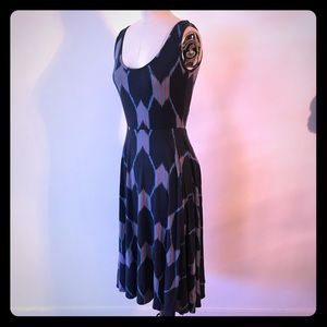 Rachel Pally Ikat Heart Blue & Dusty Rose Sundress